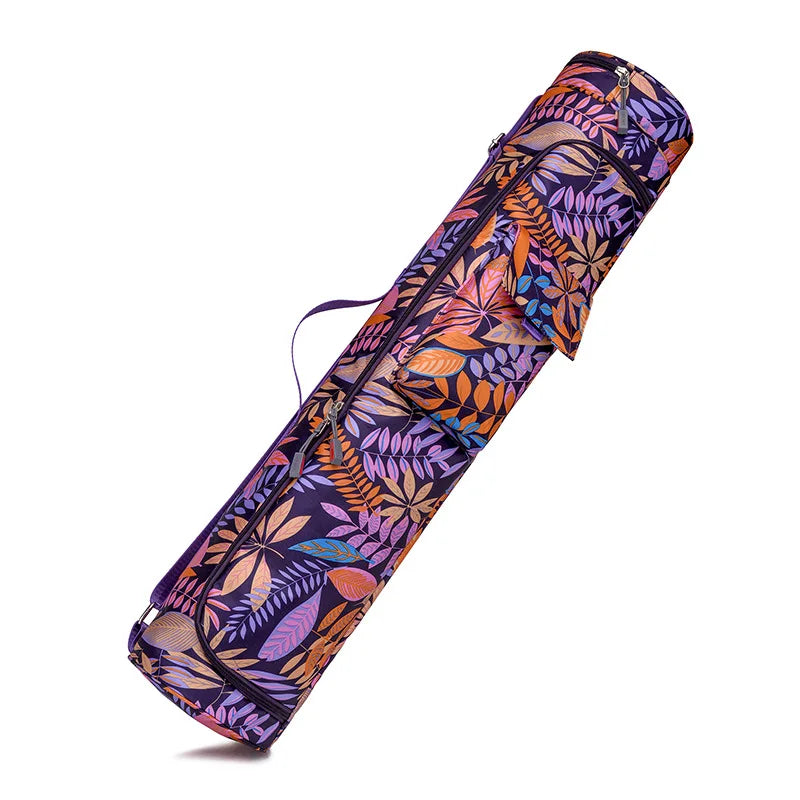 Yogamattentasche für Damen – Sporttasche mit Blumen- und farbenfrohem Design für Fitness, Pilates und Reisen