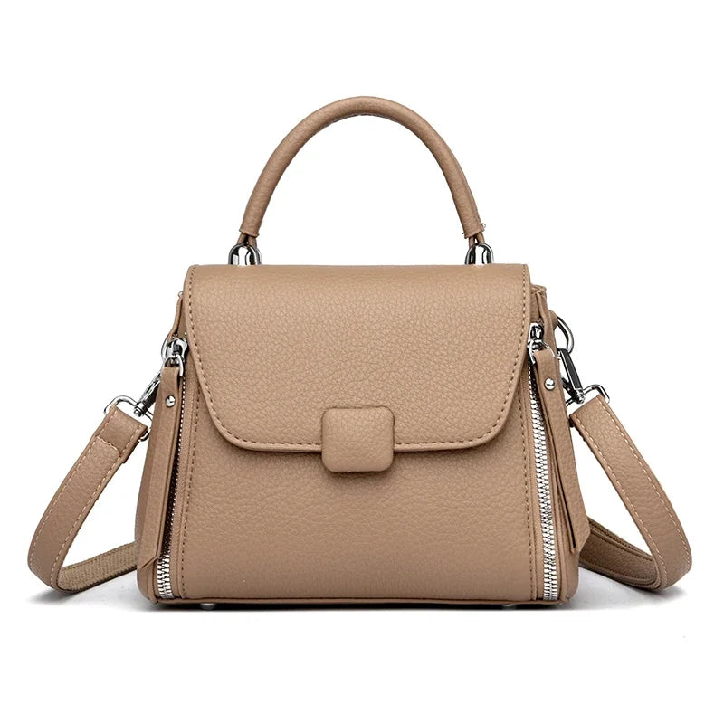 Hochwertige Umhängetasche aus Leder für Damen – Elegante und langlebige Handtasche für Arbeit, Reisen und den täglichen Gebrauch