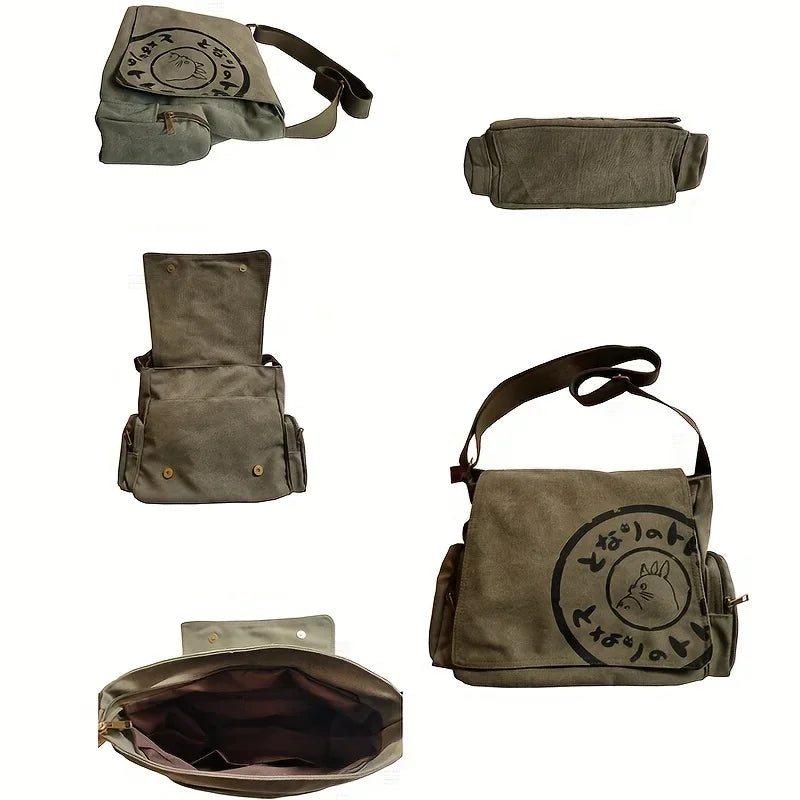 Bedruckte Canvas-Handtasche für Damen – Umhängetasche für den täglichen Gebrauch und auf Reisen