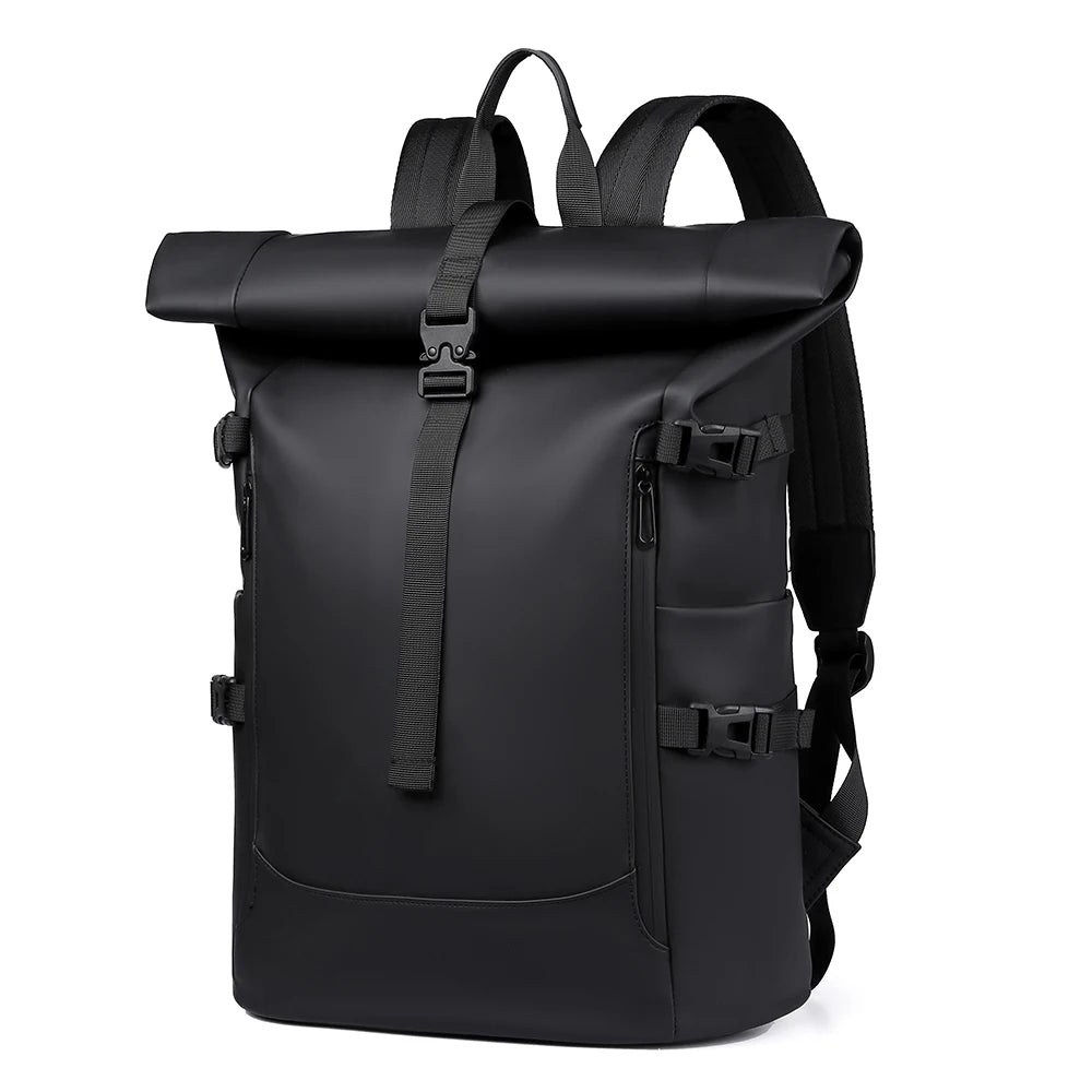 Wasserdichter Rolltop-Wanderrucksack – Robuster Outdoor-Reiserucksack mit Luftpolsterunterstützung