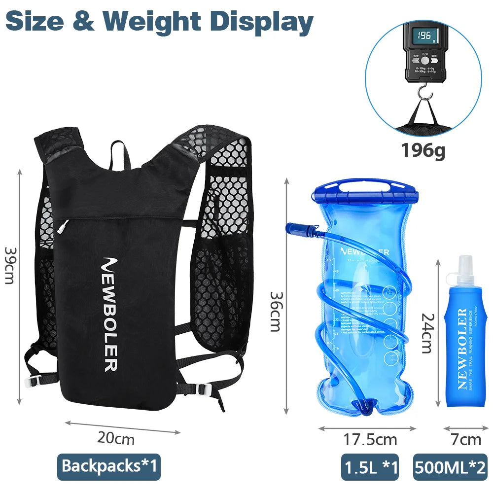 NEWBOLER Trinkweste – Leichtes Trailrunning- und Radsportpaket