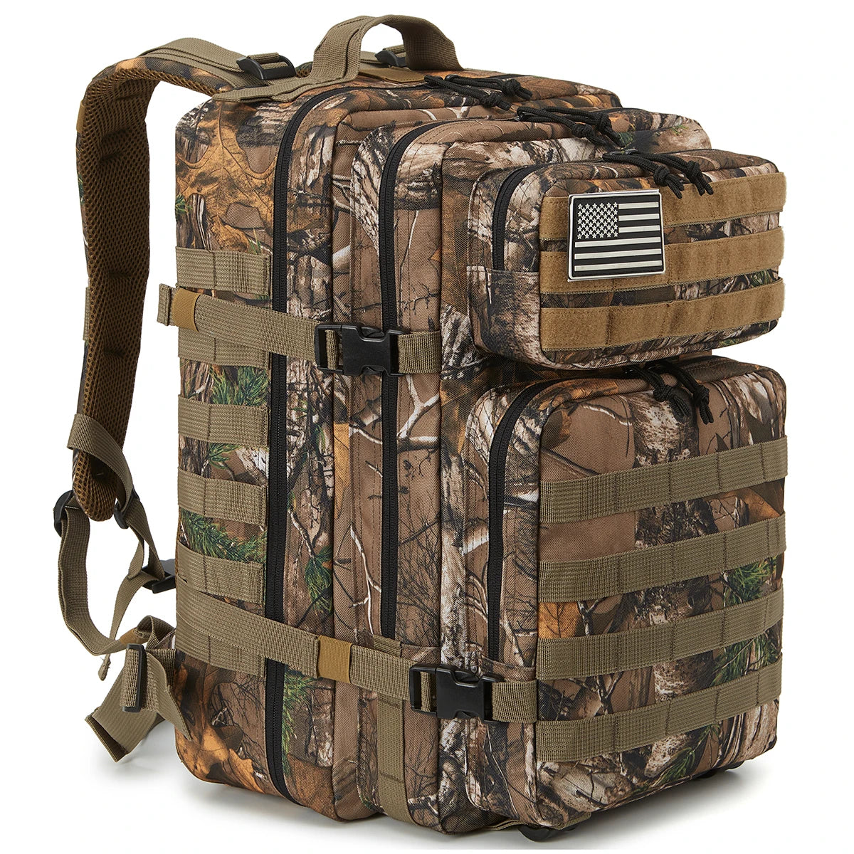 Taktischer Militärrucksack für Herren – Robuster Jagd-, Camping- und Wanderrucksack mit Molle-System