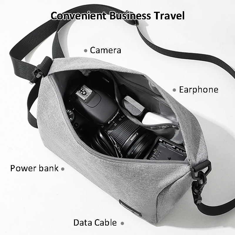 Multifunktionale Umhängetasche für Kameras – Outdoor-Umhängetasche für DSLR, Objektiv und Zubehör, Aufbewahrung für Reisen und Pendeln