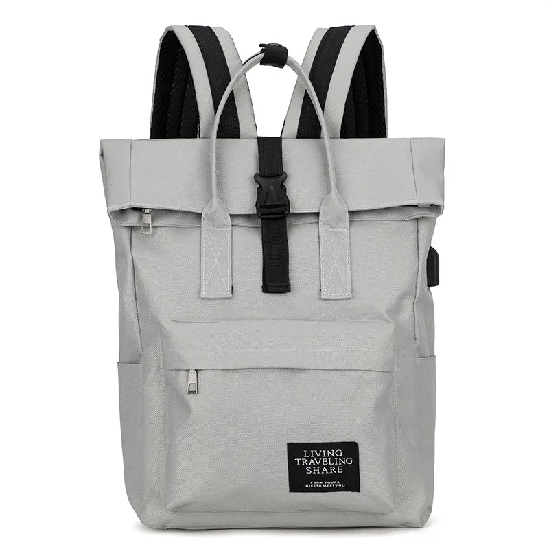 Laptop-Rucksack zum Umklappen für Damen – Lässiger Tagesrucksack für Mädchen, Schule und Reisen"
