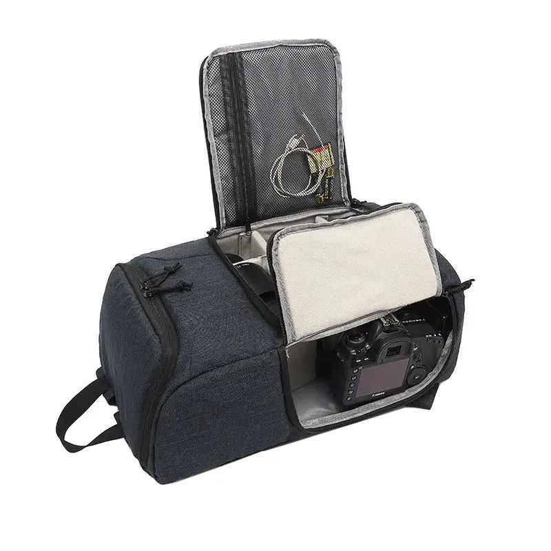 Wasserdichter Kamerarucksack – Reisefotografietasche mit Laptopfach & Stativhalterung für Canon, Nikon, Sony & Xiaomi