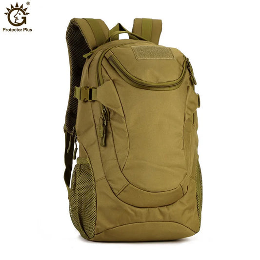 Durable 25L tactical backpack featuring waterproof construction and MOLLE compatibility