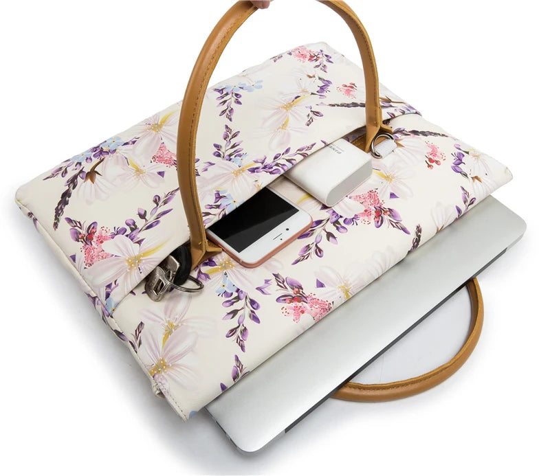 Kinmac Waterproof Laptop Bag for Women – Stylish Shoulder Messenger Case for 13.3, 14, 15.4 & 15.6 Inch MacBook Air/Pro & Notebooks