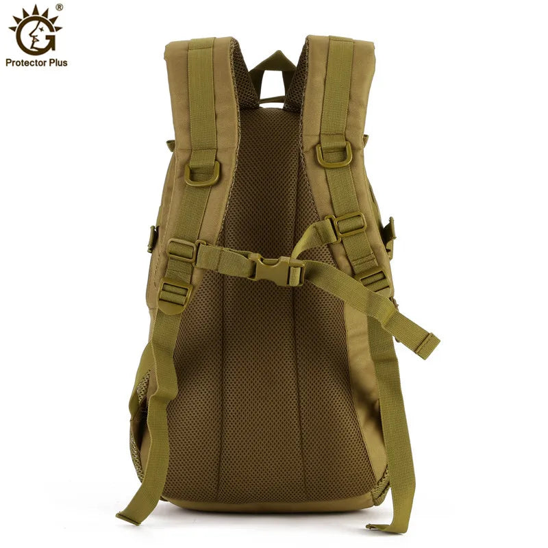 Durable 25L tactical backpack featuring waterproof construction and MOLLE compatibility