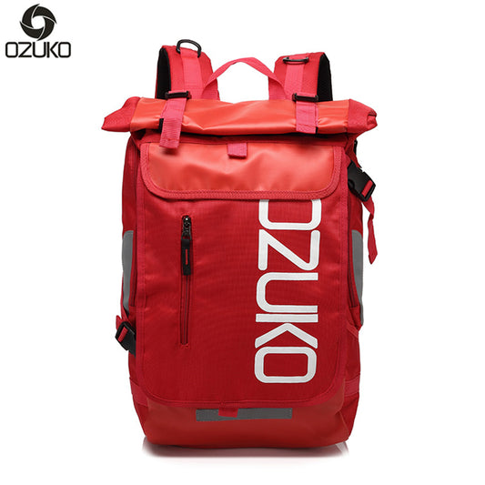 Wasserdichter Ozuko D8020 Rucksack – Leichte Laptoptasche mit sicherem Ziplock-Design