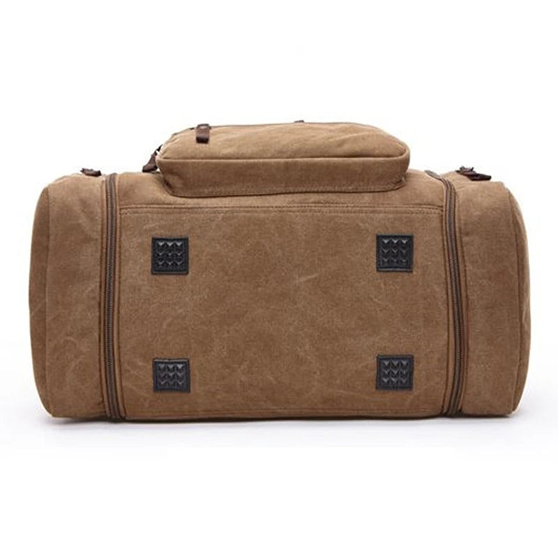 Men's Canvas Travel Duffel Bag – Large, Lightweight, Multifunctional Shoulder & Hand Luggage