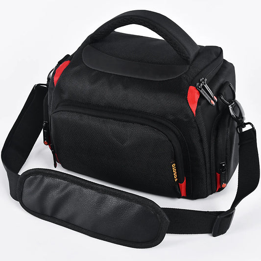 FOSOTO Wasserdichte DSLR-Kameratasche – Professionelle Schultertasche für Canon, Nikon, Sony und Objektive