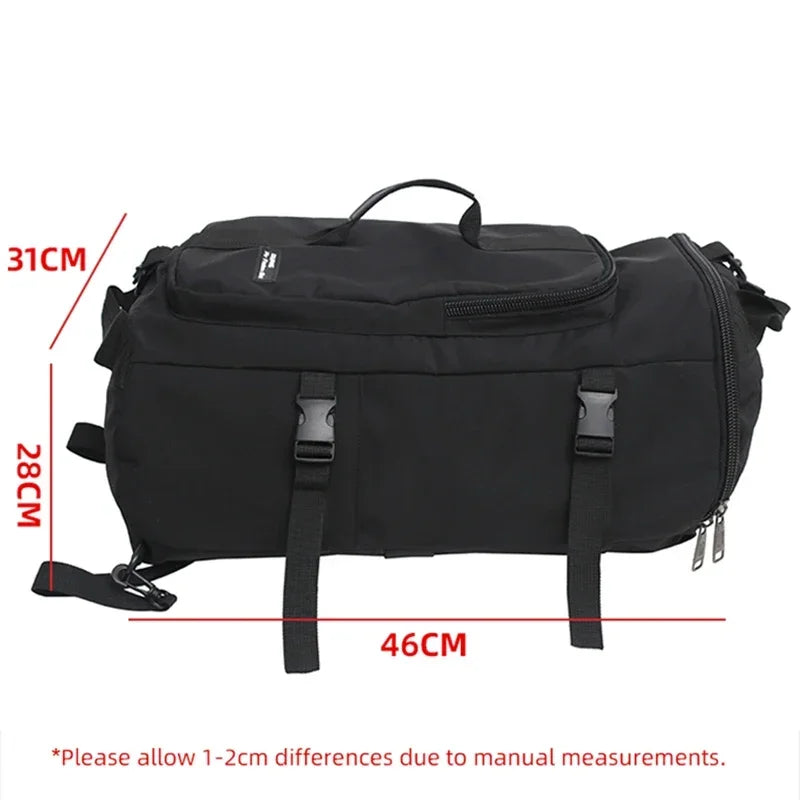 Unisex Large Travel Shoulder Bag Waterproof Sport Duffle Hiking Backpack Outdoor