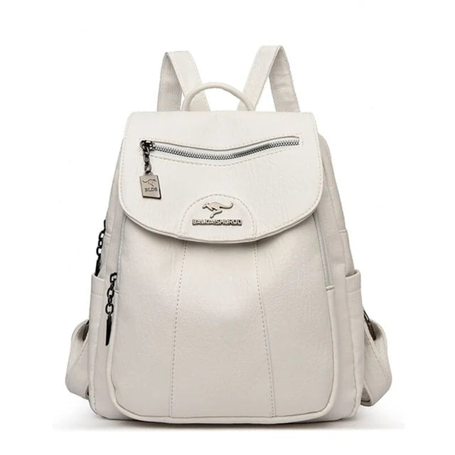VANDERWAH Women’s Soft Leather Backpack – Stylish & Lightweight Fashion Bag for Daily Use in