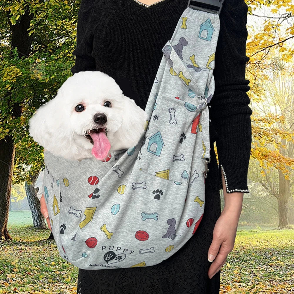 Kleine Hunde- und Katzentragetasche, Reisetasche, Welpen- und Kätzchen-Haustiertasche, atmungsaktiv, weichseitig