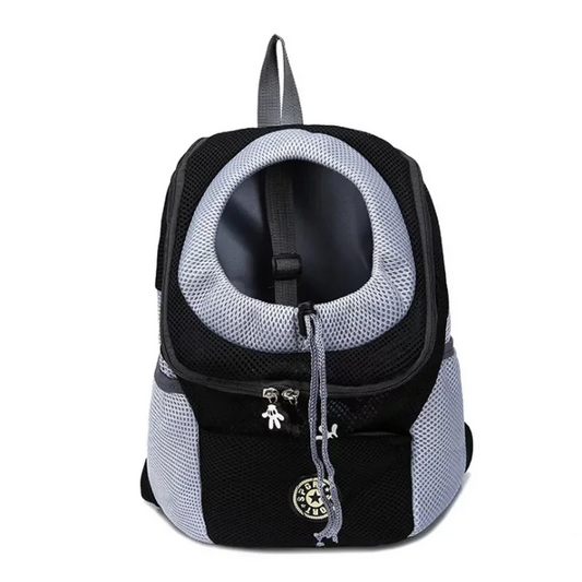 Tragerucksack für kleine Hunde – Reisetasche für Haustiere mit zwei Fächern und externem Stauraum zum Wandern und für den täglichen Gebrauch