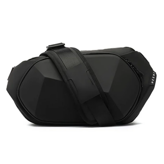 Wasserdichte Sling-Tasche für Herren mit USB-Anschluss – Diebstahlsichere Umhängetasche für 9,7-Zoll-iPad, für kurze Reisen und den täglichen Arbeitsweg