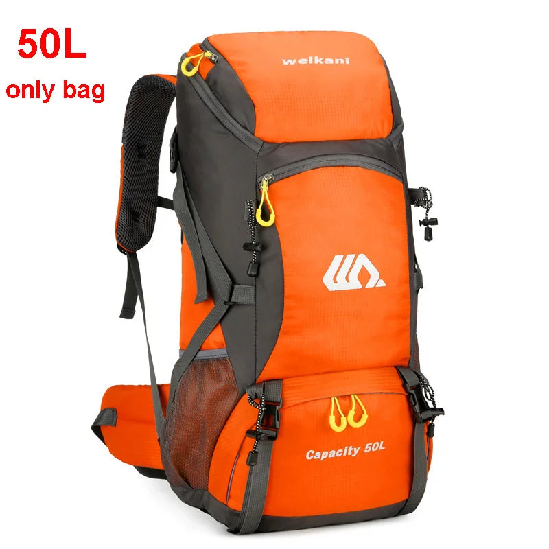 50L wasserdichter Wanderrucksack – Reise- und Campingrucksack mit großem Fassungsvermögen