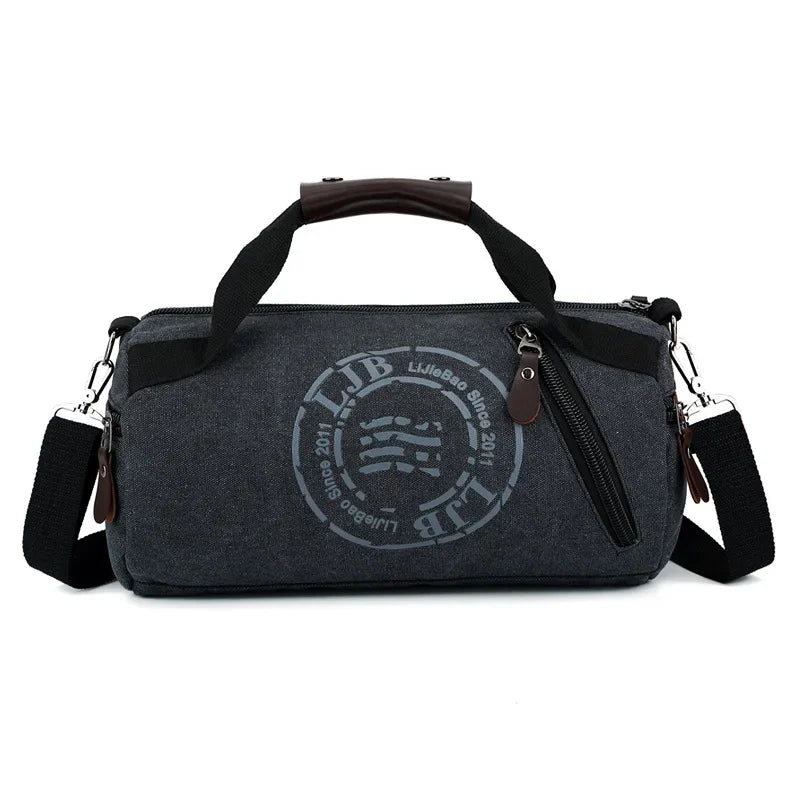 Durable Canvas Gym Duffel Bag – Multifunction Travel & Fitness Handbag for Men & Women