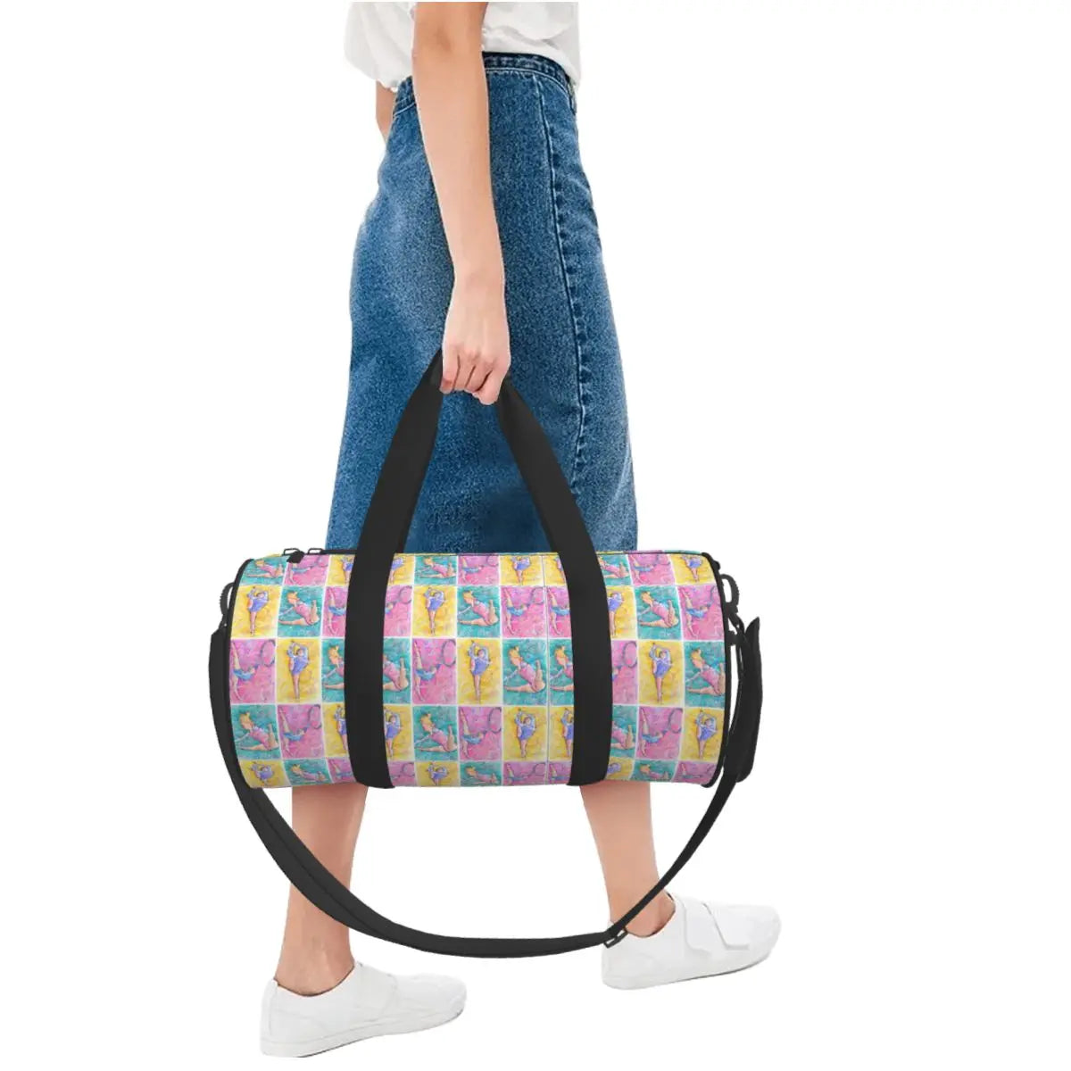 Girl Gymnastics Gym Bag Oxford Sports Bags Large Travel Design