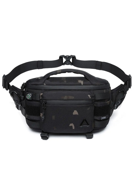 OZUKO Men's Waist Pack Outdoor Multi-functional  Tactical Sports Waterproof