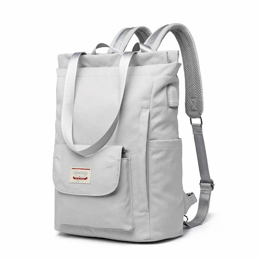 Stylish Waterproof Laptop Backpack – Durable Oxford Canvas Travel & Work Bag for Men & Women