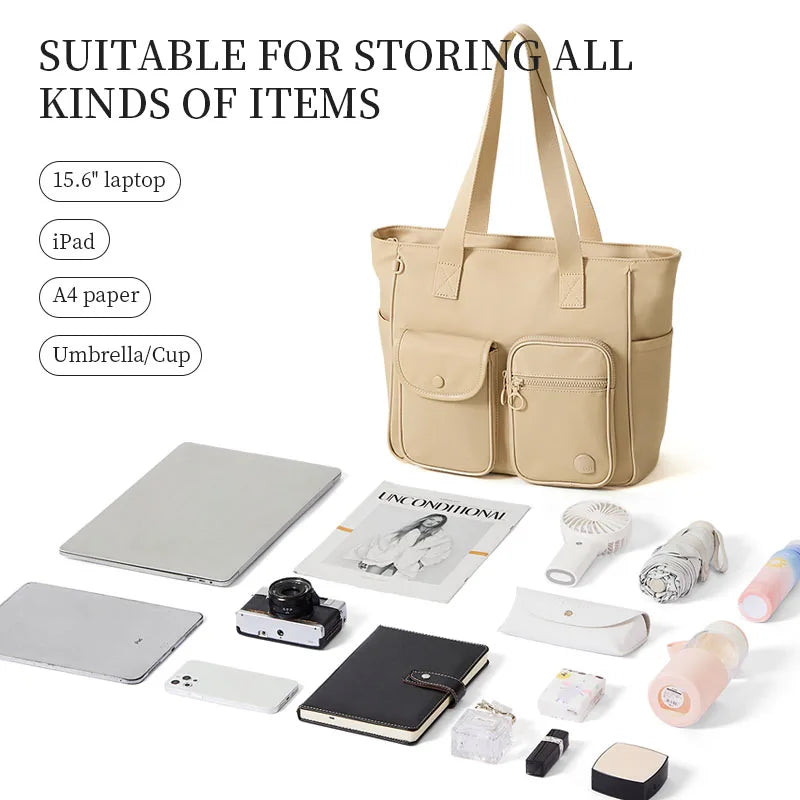 Step into 2025 in style! The AJI New Tote Bag for Women is lightweight, waterproof, and fashion-forward – with room for everything and sass to spare. Perfect for daily chic, rain or shine!
