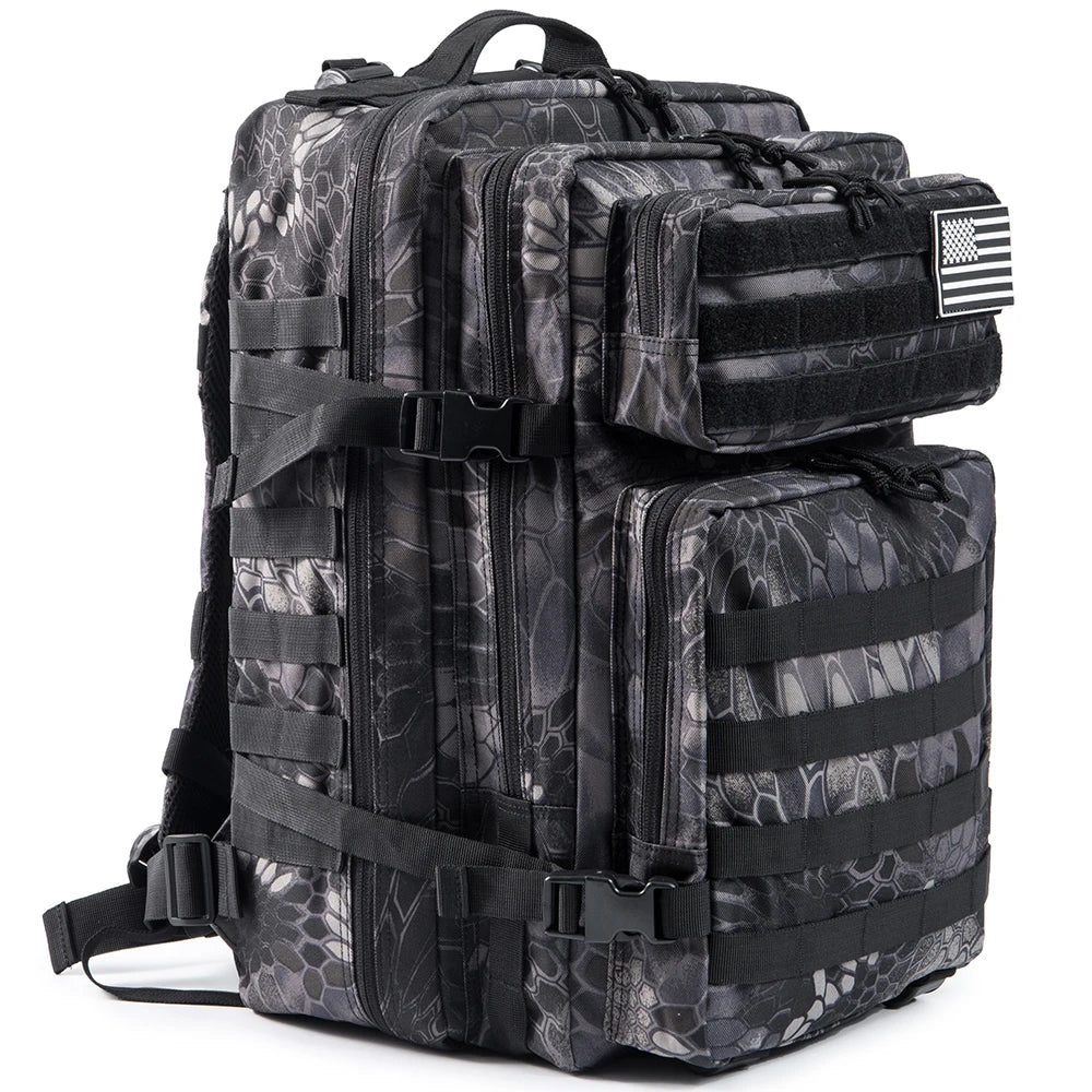 Taktischer Militärrucksack für Herren – Robuster Jagd-, Camping- und Wanderrucksack mit Molle-System