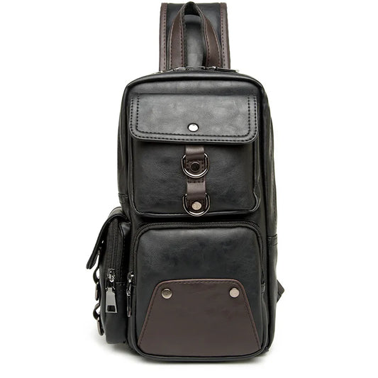Vintage Umhängetasche für Herren – Wasserdichter Messenger aus PU-Leder für den täglichen Gebrauch und auf Reisen