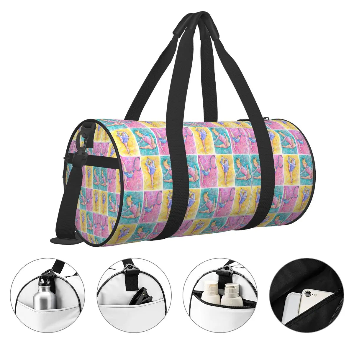 Girl Gymnastics Gym Bag Oxford Sports Bags Large Travel Design