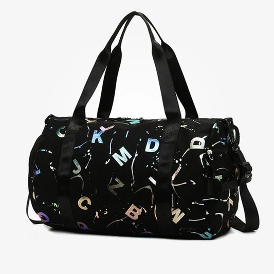 Gym Yoga Sport Dance Bag For Girl Boy Graffiti Letters Printing Fitness