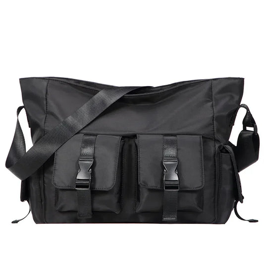 Große, wasserdichte Messenger Bag für Herren – Lässige Umhängetasche mit großem Fassungsvermögen für Arbeit und Reisen