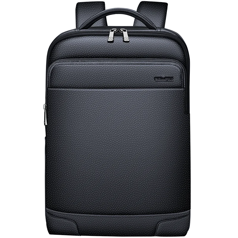 Genuine Leather Men’s Backpack – Large Capacity Laptop Bag, Fashionable Travel & Commuter Rucksack for Work or Leisure