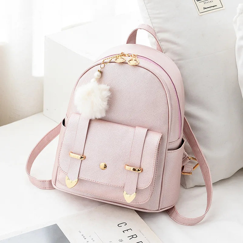 Fashion Mini Backpack for Women – Premium PU Leather, Lightweight & Compact for Everyday Carry"