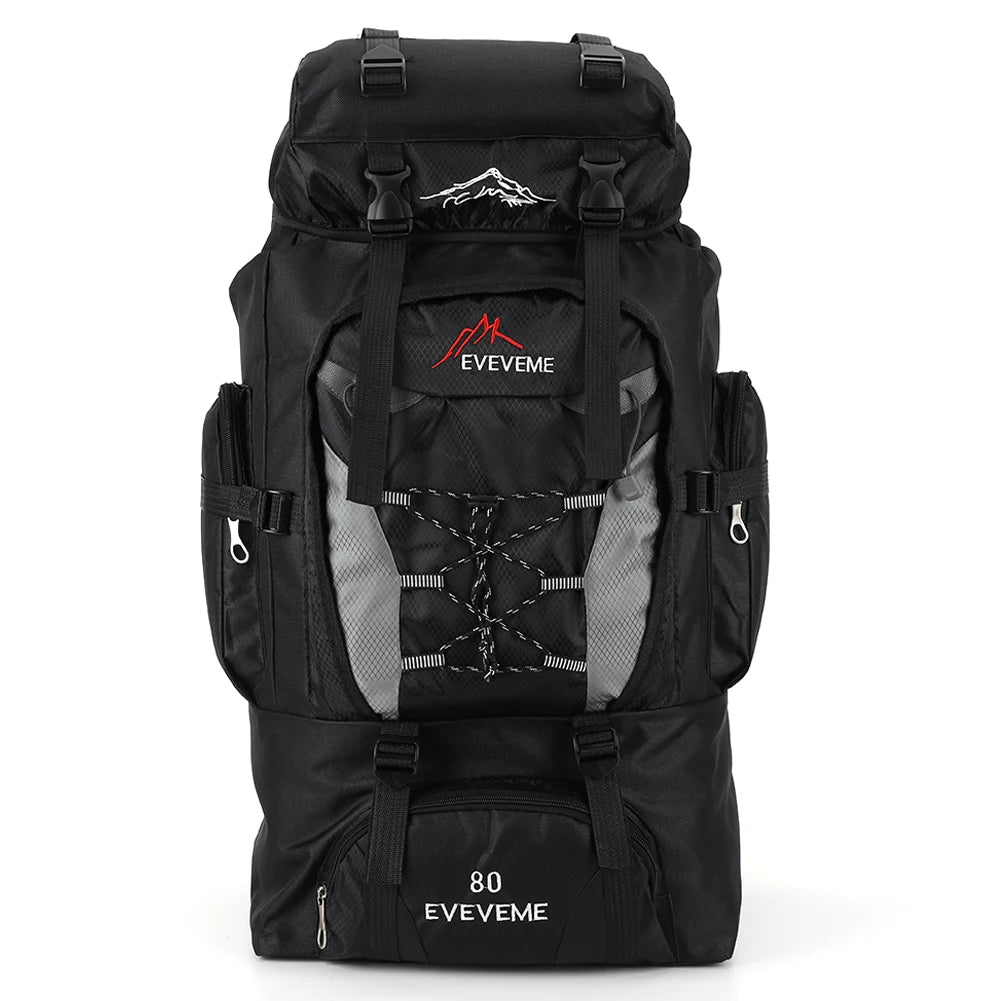 80L wasserdichter Reiserucksack – Großer Outdoor-Wander- und Campingrucksack zum Bergsteigen
