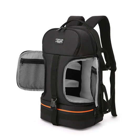 Großer wasserdichter DSLR-Kamera-Rucksack – Oxford-Outdoor-Tasche mit 15,6-Zoll-Laptopfach für Canon und Nikon