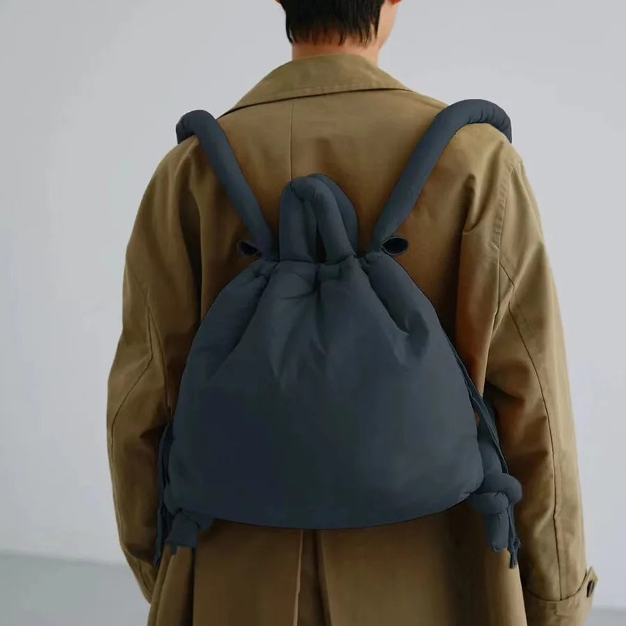 Lässige Puffer-Tragetasche für Damen – Weiche, gepolsterte Schulter- und Umhängetasche aus Nylon im Vintage-Stil mit großem Fassungsvermögen