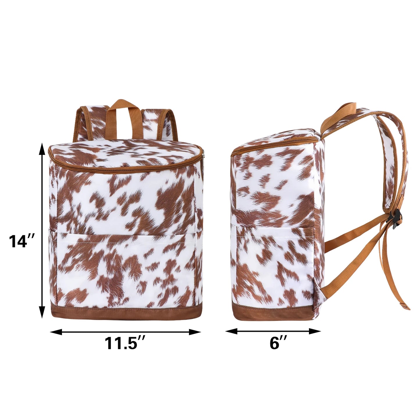 Isolierter Kühlrucksack für Damen – Große wasserdichte Thermo-Lunchtasche, auslaufsicheres Nylon-Design, tragbar für Reisen und Dosen