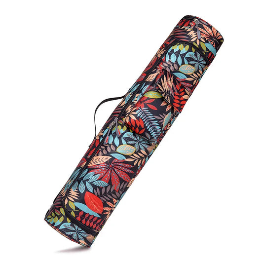 Yogamattentasche für Damen – Sporttasche mit Blumen- und farbenfrohem Design für Fitness, Pilates und Reisen