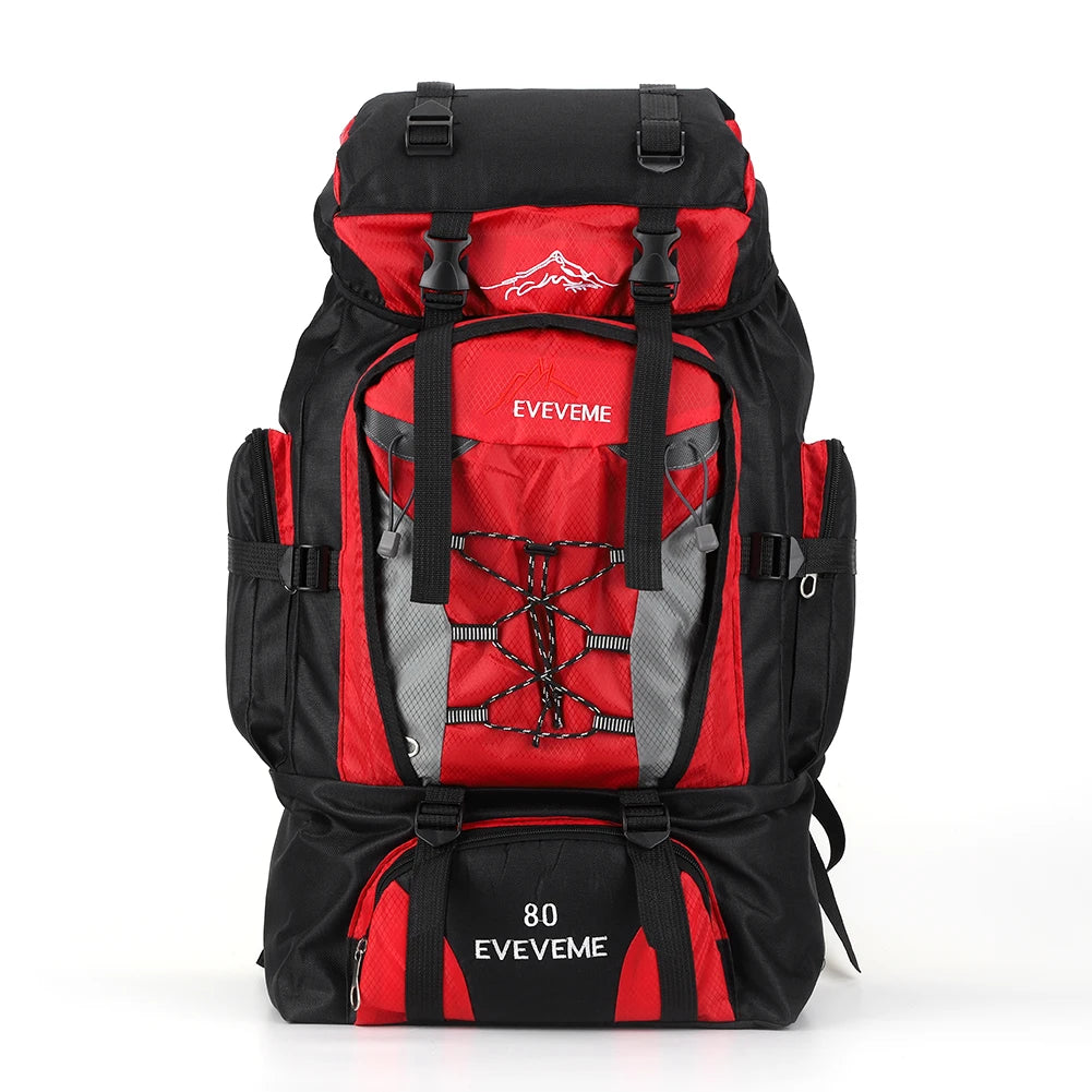 80L wasserdichter Reiserucksack – Großer Outdoor-Wander- und Campingrucksack zum Bergsteigen