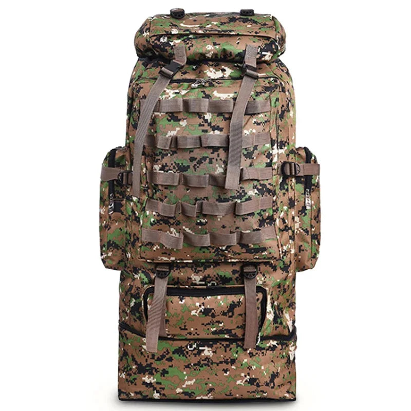 100L Tactical Backpack for Hiking, Camping, and Travel – Molle Bag
