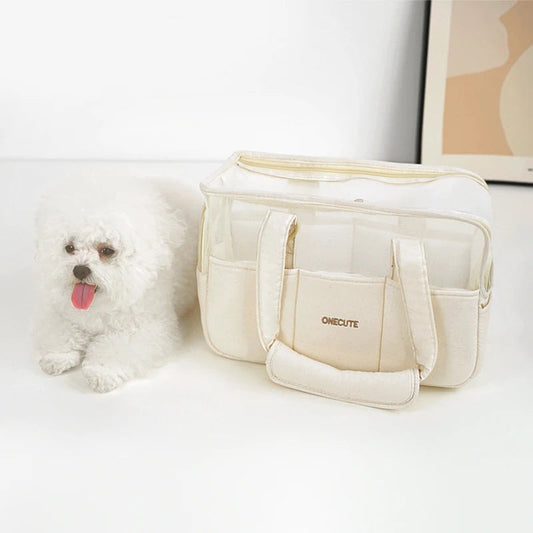 Stylish Outdoor Bag for Chihuahua & Small Pets - Breathable Pet Travel Bag