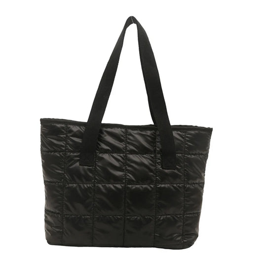 Gesteppte Tragetasche aus Baumwolle – Gepolsterte Handtasche mit großem Fassungsvermögen für Damen, perfekt für Reisen und den täglichen Gebrauch