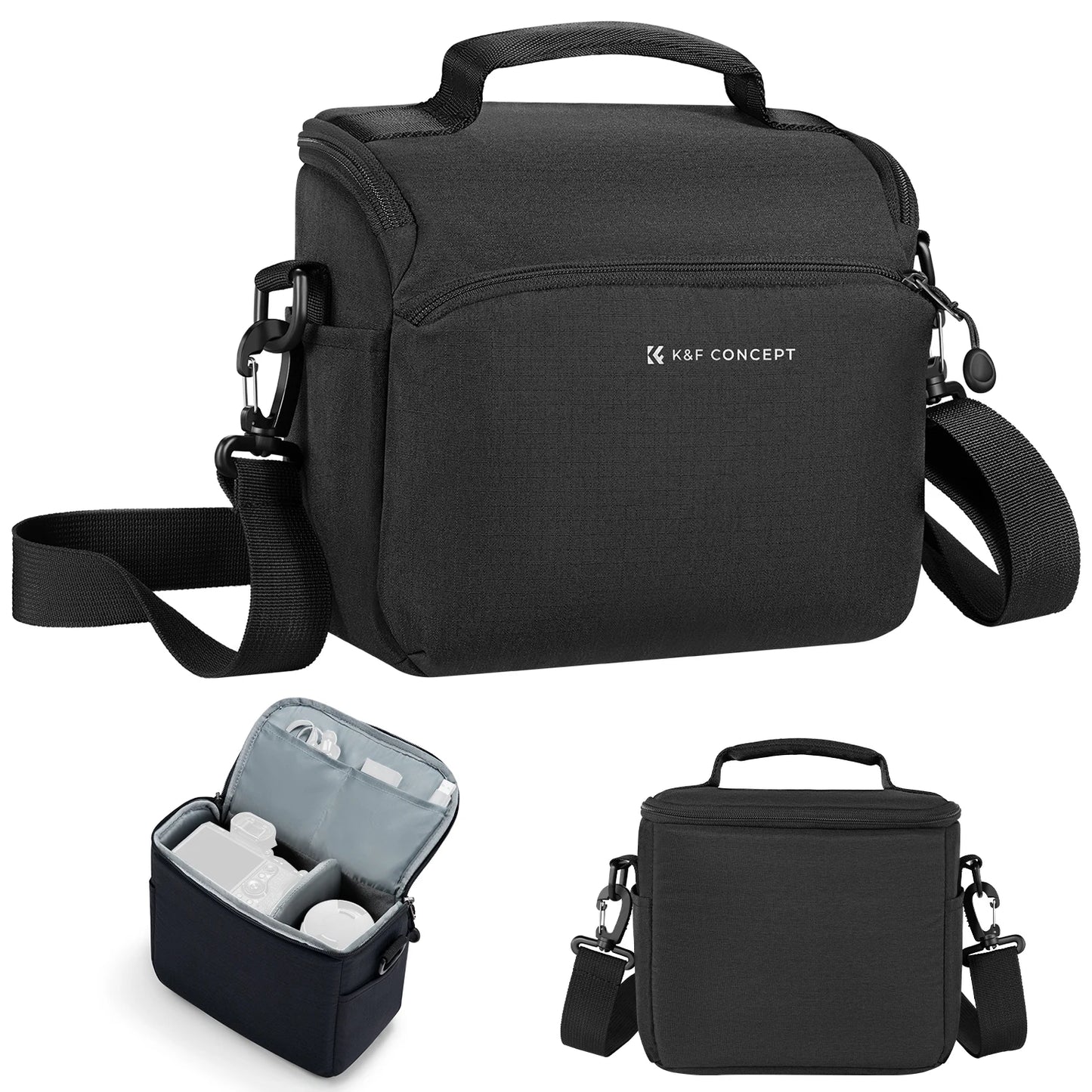 K&amp;F Concept Wasserdichte Kameratasche – Kompakter Umhängerucksack für DSLR, SLR und Instax Mini 12