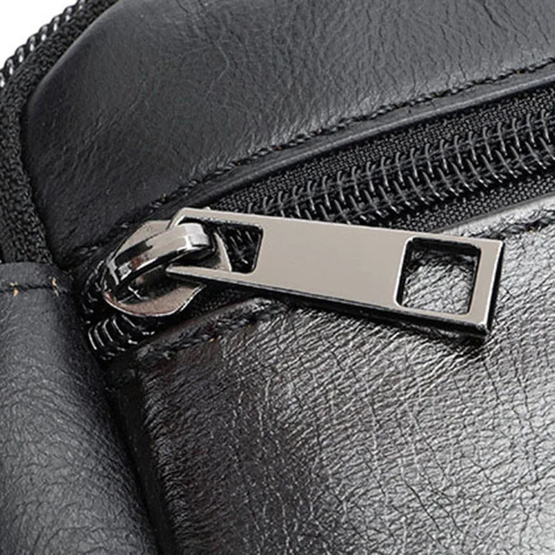 Unisex Luxus-Gürteltasche aus Leder – Sling- und Bauchtasche aus echtem Leder für den täglichen Gebrauch