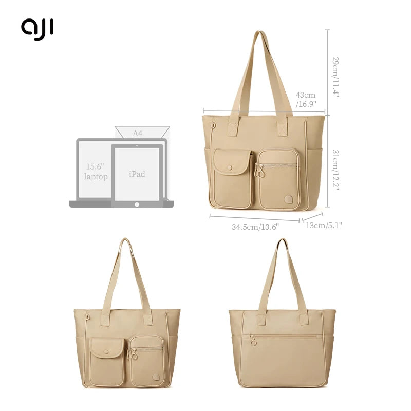 Step into 2025 in style! The AJI New Tote Bag for Women is lightweight, waterproof, and fashion-forward – with room for everything and sass to spare. Perfect for daily chic, rain or shine!