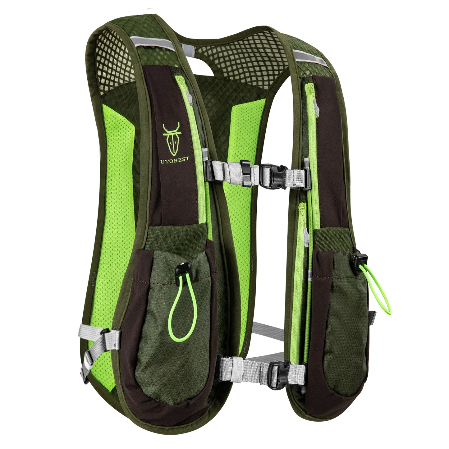 UTOBEST 5L Ultraleichte Lauf-Trinkweste – Atmungsaktiver Trail-Rucksack für Radfahren, Wandern und Marathons
