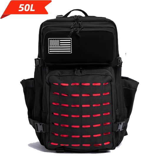 25L/50L Tactical MOLLE Backpack – Hunting, Hiking & Gym Rucksack for Men with 2 Bottle Holders, EDC Outdoor Bag