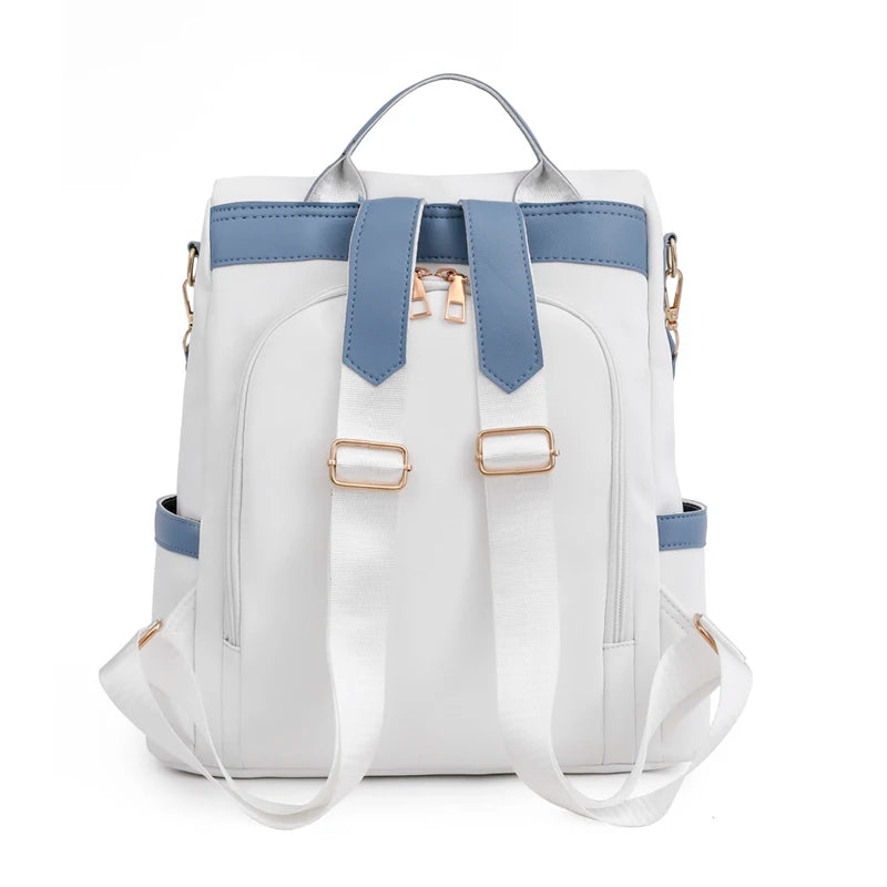 Stylish Women's Nylon Backpack – Lightweight Waterproof Shoulder Bag for Daily Use & Travel