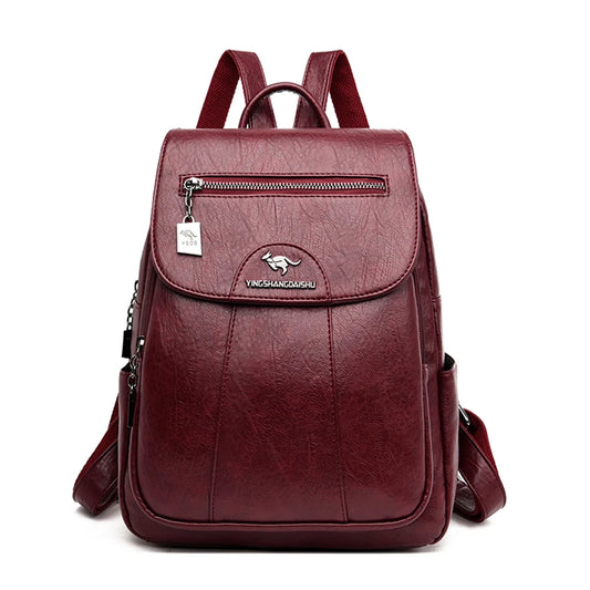 VANDERWAH Women’s Soft Leather Backpack – Stylish & Lightweight Fashion Bag for Daily Use in