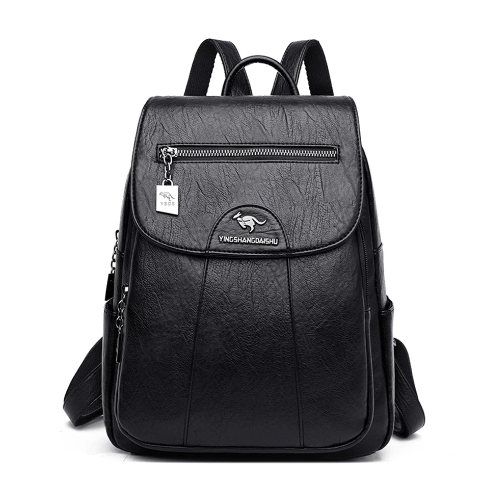 VANDERWAH Women’s Soft Leather Backpack – Stylish & Lightweight Fashion Bag for Daily Use in